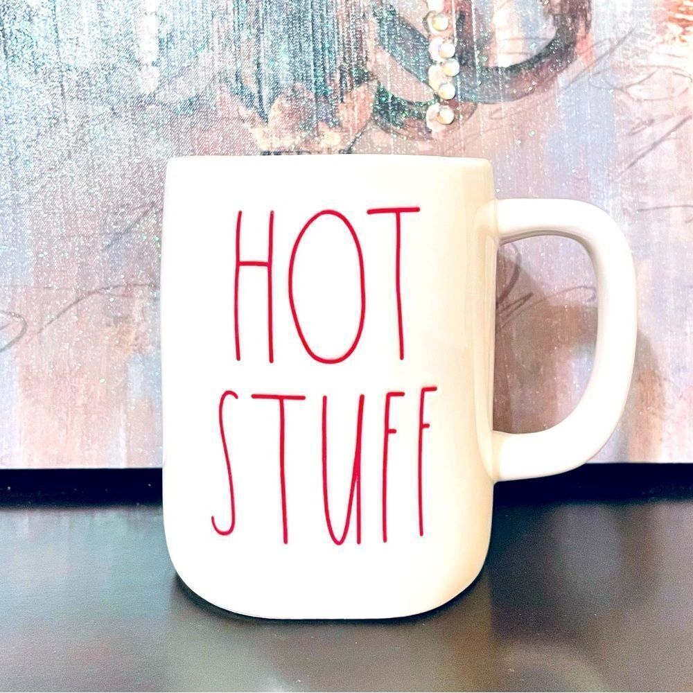 Rae Dunn HOT STUFF Coffee Mug Valentine 2023 - Picture 2 of 3